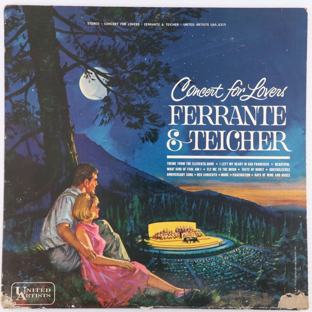 Ferrante & Teicher – Concert For Lovers 1963 JAZZ Stereo 12" LP Record UAS 6315